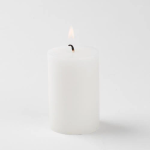 Sacred Ceylon Gold Smoke Candle - 2"x3" (75mm x 48mm) Candles Unscented White - (Pack of 3 Candles) (ඉටිපන්දම් 3 ක ඇසුරුමක්)