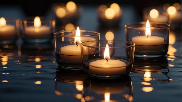 candles-floating-on-water-concept-vesak-day-photo