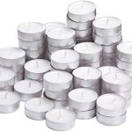 Sacred Ceylon - Tealight Candles White Unscented -13mmx38mm 2.5Hr to 3Hr (+/-) burn 50 Unit Pack
