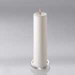 Gold Smoke Pillar Candle White - 1.5"x6" Unscented Solid Pillar Candles 6 Pack