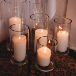 15 cm x 50 cm Pillar and Floating Candle Holder Glass - Image 5
