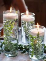15 cm x 50 cm Pillar and Floating Candle Holder Glass - Image 4