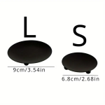 1 Elegant Round Candle Holder Black - Versatile Aromatherapy Plate for Romantic Table Decor L Size - Image 6