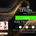 Lime Fragrance Oil - For Candle making and oil burner use 100ml