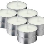 Sacred Ceylon - Tealight Candles White Unscented -3Hr to 4Hr (+/-) burn 50 Pack