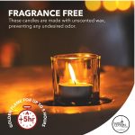 Sacred Ceylon - Tealight Candles White Unscented -5Hr to 6Hr (+/-) burn 50 Pack - Image 4