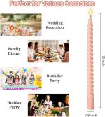 Spiral Taper Candle 12" (Pack of 6 Candles) (ඉටිපන්දම් 6 ක ඇසුරුමක්) SP13- SP18 Select Color - වර්ණය තෝරන්න - Image 3