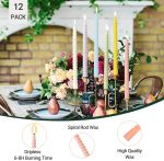 Spiral Taper Candle 12" (Pack of 6 Candles) (ඉටිපන්දම් 6 ක ඇසුරුමක්) SP13- SP18 Select Color - වර්ණය තෝරන්න - Image 4