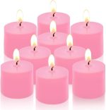Gold Smoke Unscented Pink Votive Candles Bulk  - 1.5"x2" (Pack of 12 Candles) (ඉටිපන්දම් 12 ක ඇසුරුමක්) Wholesale