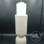 Grayish Mole Dot Decor Candle CH005