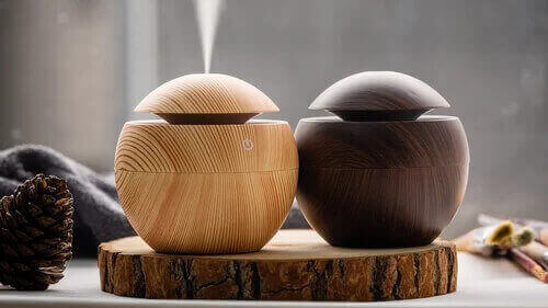 Smart-Touch-Plastic-Wooden-Ultrasonic-Aroma-Humidifier-Gift-Set