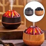 Charcoal Fire Humidifier 2.2W 200ml Tank 30-50ml/h Spray Output - Dark Brown - Image 2