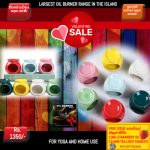 MINI OIL BURNER HOME USE LIGHT BLUE