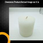 Clearance Pillar Candle White - 3" x3"  Unscented Solid Pillar Candles 1 Candle Each (එක් ඉටිපන්දම් මිල)
