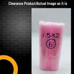 Clearance Pillar Candle Light Pink - 1.5" x2"  Unscented Solid Pillar Candles 6 Candle Pack