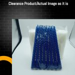 Clearance Spiral Candle Blue - 7.5"  Unscented Solid Pillar Candles 8 Candle Pack