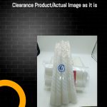 Clearance Spiral Candle White - 7.5"  Unscented Solid Pillar Candles 6 Candle Pack