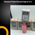 Clearance Pillar Candle - 2"x3" Red  Unscented Solid Pillar Candle (1 candle)