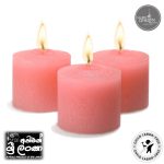 Gold Smoke – Votive Candles Unscented 2″ W- 1.5″ H with Set of 12 – Pink (Candle Only) (සුවඳ නැති ඉටිපන්දම් 2″ W- 1.5″ H  –  (ඉටිපන්දම පමණි))