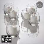 Petite Hurricane Votive Candle Holder Set of 6