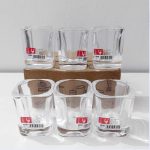 Qianli Glass Tea Light Candle Holders 2.33"H x 1.90"w GLASS  MOQ 6 අවම ඇණවුම 6 Code 3011