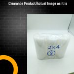 Clearance Pillar Candle 3 pack 2"x4" white